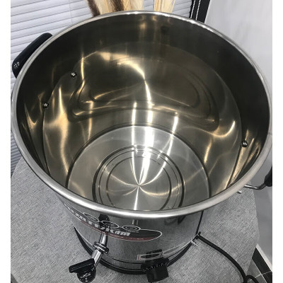 三鼎电热开水桶开水器商用烧水桶奶茶店家用不锈钢保温热水桶大容量蒸煮桶防干烧月子桶加厚 SD-80L-D