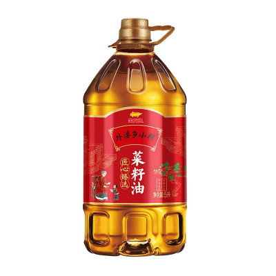 金龙鱼外婆乡小榨 匠心臻选菜籽油5L