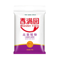 香满园面粉高筋精粉通用面粉饺子馒头包子面条小麦粉5kg(随机发货)