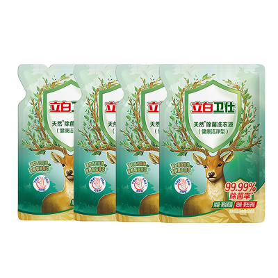 立白洗衣液抑菌留香祛味深层洁净卫仕除菌洗衣液500g*4袋