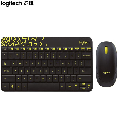 罗技MK240无线键鼠套装(USB接收器+无线键盘+无线鼠标+AAA电池×4)黑色