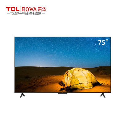 乐华(ROWA)75U3A 75英K超清HDR10杜比DTS双通道WIFI远场语音节能电视