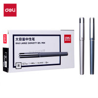 得力 办公中性笔签字笔子弹头 DL-S143 0.7mm (黑色)
