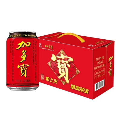 加多宝(JDB) 凉茶植物饮料310ml*24罐
