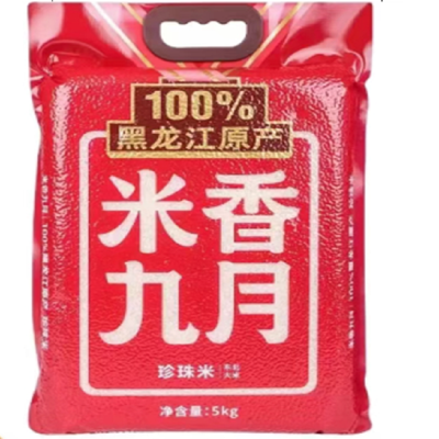 金龙鱼金鹤米香九月珍珠米(黑龙江原粮)5kg/袋