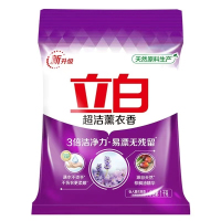 立白超洁无磷持久薰衣香味洗衣粉1kg/袋 8袋/箱