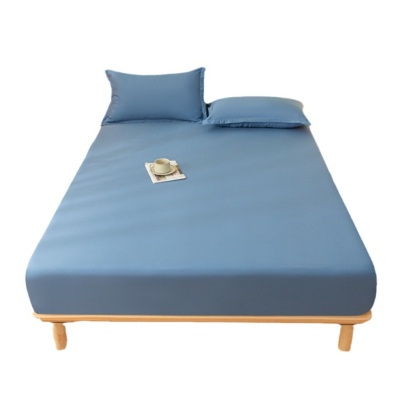 单件纯色水洗棉床笠单品席梦思床垫保护套单人双人床罩颜色随机