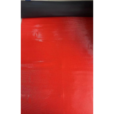 PVC防滑垫塑料地毯地垫砖石纹 红色加厚黑底(定制尺寸)