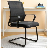 弓形网椅固定会议室椅电脑椅办公椅职员椅舒适久坐学生家用靠背凳常规尺寸