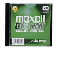 麦克赛尔Maxell可擦写DVD+RW光盘-RW空白4.7G刻录盘单片盒装5盒/包