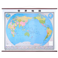 2024新版中国世界地图整张挂画装饰画领导客厅沙发办公室会议室米