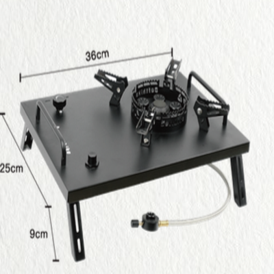 迪飞客IGT单元炉户外野营龙焱猛火炉折叠防风燃气炉可单用带腿架 黑色