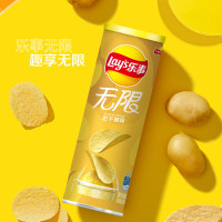 乐事(LAY'S) 无限薯片 零食 休闲食品 原味104g*8罐