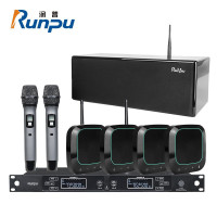 润普科技(RunPU)RP-T800PLUS120平米视频会议全向麦克风一拖四+数字音箱+一拖二本地扩音 麦克风(Z)