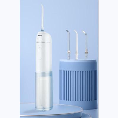 美的 MC-BL0203冰淇淋-海盐蓝 冲牙器 迷正畸洗牙器水牙线洁牙器 便捷伸缩 70天长续航+3个喷嘴