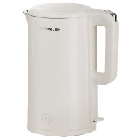 九阳 K17FD-W700 电热水壶 1.7L 开水煲家用电水壶双层防烫316L不锈钢奶茶色