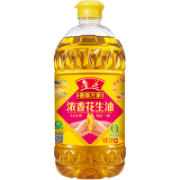 鲁花 香飘万家 5S压榨 一级浓香花生油 1.8L*1桶