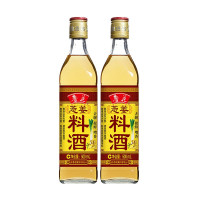 鲁花 料酒500ml*2 酿造黄酒 零添加防腐剂 炖鸡炖肉炒菜 家用调料