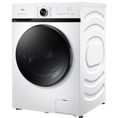 TCL TG-V100HBA 芭蕾白 滚筒洗衣机 10公斤 一级效能 大容量洗烘一体全自动变频滚筒洗衣机