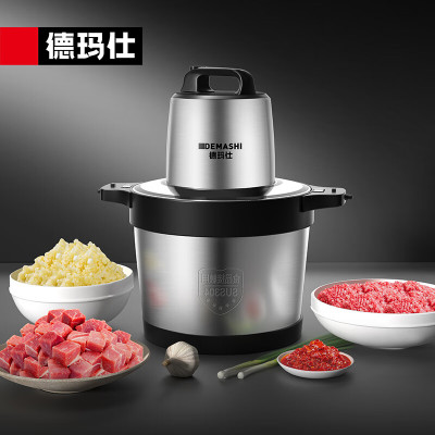 德玛仕(DEMASHI) JR-06 绞肉机商用 家用不锈钢搅肉机 肉菜同绞 绞菜机 6L升绞馅机肉沫碎肉机