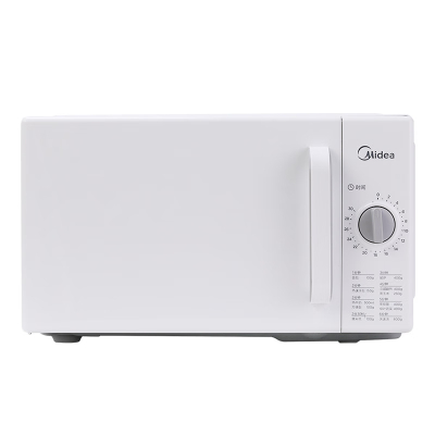 美的(Midea)M100 微波炉家用20L 白色 小型迷你快捷多功能360度转盘加热