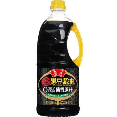 鲁花 黑豆(原汁)1L*1 压榨原汁特级生抽 凉拌家用 调味品