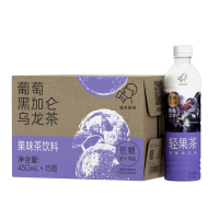 喜茶 葡萄黑加仑乌龙茶果味茶饮料 450ml*15