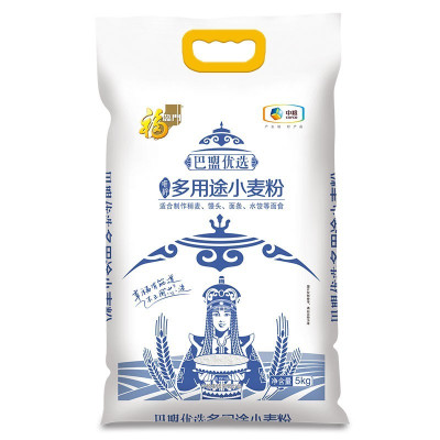 中粮福临门 巴盟优选多用途小麦粉 5kg/袋