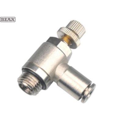 全铜节流阀标准型-G螺纹快插气管接头/AT91-100-1151