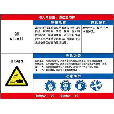 碱职业危害告知卡