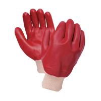 红色PVC全涂层手套