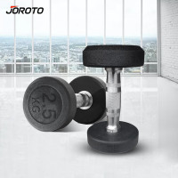 捷瑞特JOROTO美国品牌环保包胶哑铃男士手铃家用健身器材 2.5公斤一对