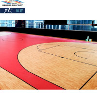卫氏室内运动地胶篮球场地垫pvc塑胶地板防滑耐磨地胶 枫木纹4.5mm
