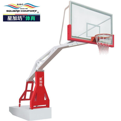 星加坊标准比赛训练室内外移动仿液压式篮球架