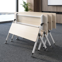 方解实(FANGJIESHI) 折叠会议桌培训桌椅带轮可移动拼接办公桌 1.4米