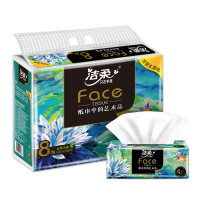 洁柔纸面巾(Face艺术软抽)80抽4层(8包装)