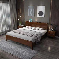 方解实(FANGJIESHI)床现代简约卧室双人床主卧室家具板式床 1.5m单人床