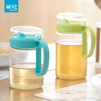 茶花(CHAHUA)防漏厨房用品装塑料调味瓶 厨易玻璃油壶 S号