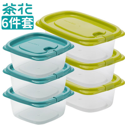 茶花(CHAHUA)保鲜盒饭盒塑料冷冻密封盒 密斯储物罐 950 002001