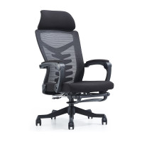 迪欧 人体工学办公椅可躺午休椅 午睡椅电脑椅 带腿托 160°大角度后仰办公椅