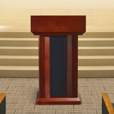 方解实(FANGJIESHI)发言台油漆培训台会场演讲台报告台实木贴皮迎宾台主持台桌