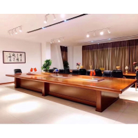 方解实(FANGJIESHI)会议桌长桌会议台油漆洽谈桌多人大型油漆会议桌 3800*1400*760