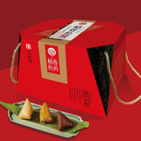稻香私房粽子礼盒端午节礼品蛋黄鲜肉粽素粽糕点鸭蛋多种礼盒可选村 端午印象1.02kg