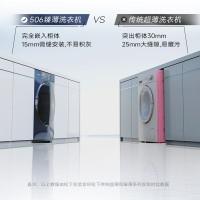 松下 滚筒洗衣机全自动10公斤超薄洗烘一体机天暮蓝光动银除菌[小薄荷Y1 Pro]XQG100-M1FDM