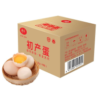 神丹 初产鸡蛋 谷物鲜鸡蛋开窝蛋40枚 盒装1.2kg