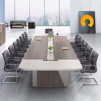 方解实(FANGJIESHI)会议桌大型板式长方形多人长条桌 4.5*1.4米