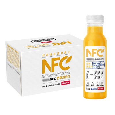 农夫山泉 NFC芒果汁(300ml)*24入纸箱装 10箱装 Z