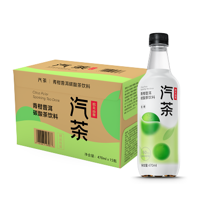 农夫山泉-汽茶-青柑普洱1*15*470ML纸箱装