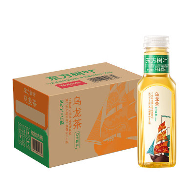 农夫山泉 东方树叶原味茶饮料乌龙茶500ml*15入纸箱装 2箱装