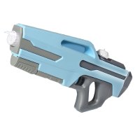 加特林水枪儿童玩具大号喷水高压男孩打水仗神器[多孔切换]蓝色抽拉式水枪送护目镜